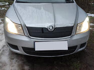 Skoda Octavia II A5 2010-2013 Zimowa osłona na kratkę (dolna) Błyszczący zdjęcia 2
