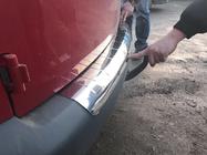 Volkswagen Caddy 2004-2010 Nakładka na tylny zderzak z dużym wywinięciem (Elite, stal nierdzewna) zdjęcia 4