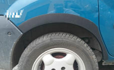 Renault Kangoo 1998-2008 Nakładki na nadkola (4 szt, czarne) zdjęcia 2