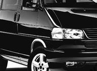Volkswagen T4 Caravelle/Multivan 1990–2003 Nakładki na nadkola (4 szt, stal nierdzewna) zdjęcia 3