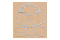 Kia Carens 1999-2012 Nakładki na deskę rozdzielczą (2002-2006) Aluminium zdjęcia 2