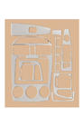 Kia Cerato 1 2004-2009 Nakładki na deskę rozdzielczą 2004-2006 (Sedan) Aluminium zdjęcia 3