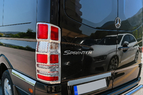 Mercedes Sprinter W906 2006–2018 Chromowane Nakładki na Tylne Lampy (2 szt, Stal Nierdzewna) zdjęcia 2