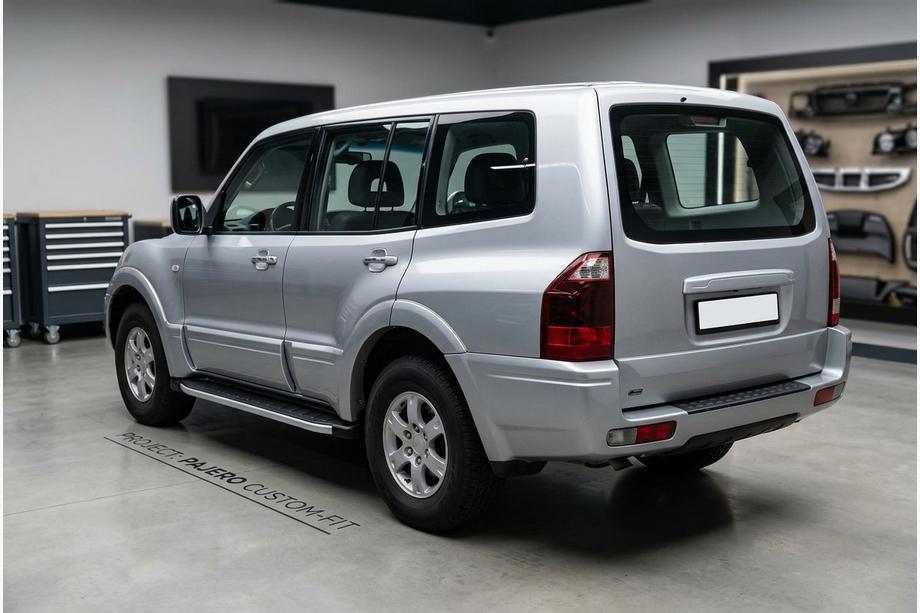 Mitsubishi Pajero Wagon III 1999-2006 Progi boczne Fullmond (2 szt., aluminium) Image