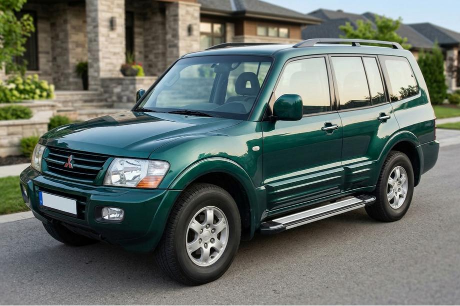 Mitsubishi Pajero Wagon III 1999-2006 Progi Boczné Rainbow (2 szt., Aluminium) Image