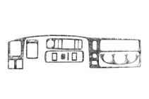 Mitsubishi Pajero Sport 1996-2007 Nakładki na Deskę Rozdzielczą (2002-2007) Aluminium zdjęcia 5