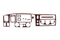 Mitsubishi Pajero Sport 1996-2007 Nakładki na deskę rozdzielczą (1996-2002) Aluminium zdjęcia 2