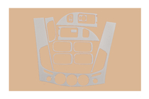 Mitsubishi L200 2006-2015 Zestaw wykończeń deski rozdzielczej (11 elementów) Aluminium zdjęcia 3