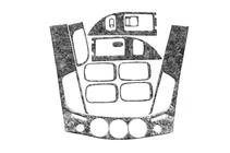 Mitsubishi L200 2006-2015 Zestaw wykończeń deski rozdzielczej (11 elementów) Aluminium zdjęcia 2