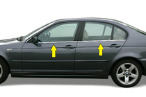 BMW 3 Series E46 1998-2006 Listwy ozdobne okien nierdzewne Carmos - Turecka Stal Nierdzewna zdjęcia 2