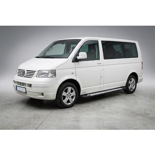 Progi boczne typ X5 (2 szt., aluminium) Volkswagen T5 Caravelle 2004-2010 zdjęcia 1