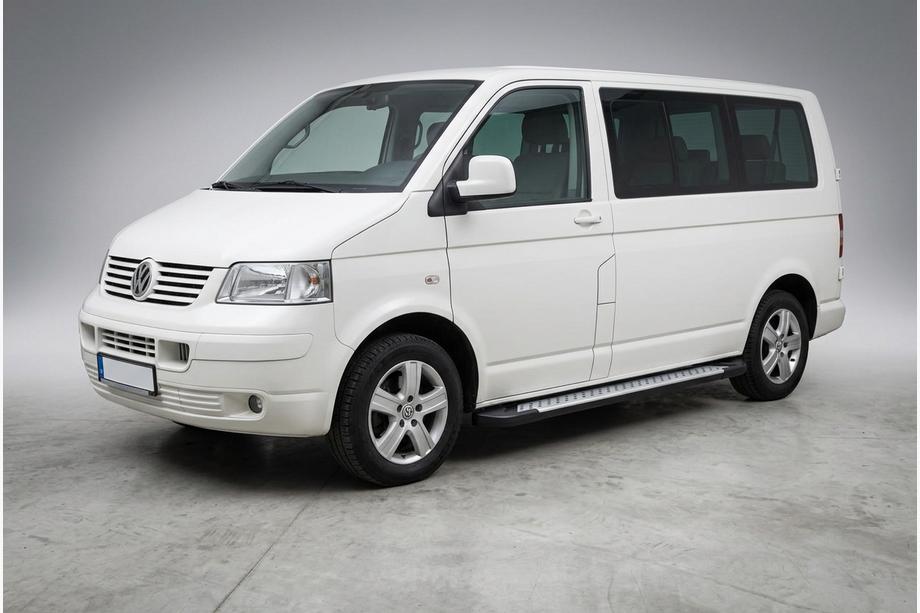 Volkswagen T5 Caravelle 2004-2010 Progi boczne typ X5 (2 szt., aluminium) Krótki Rozstaw Osi Zdjęcia 1
