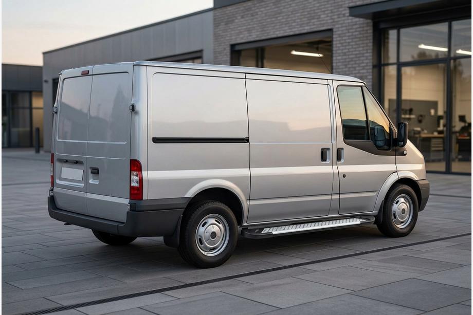 Ford Transit 2000–2014 Progi Boczné Allmond Grey (2 szt., Aluminium) Image