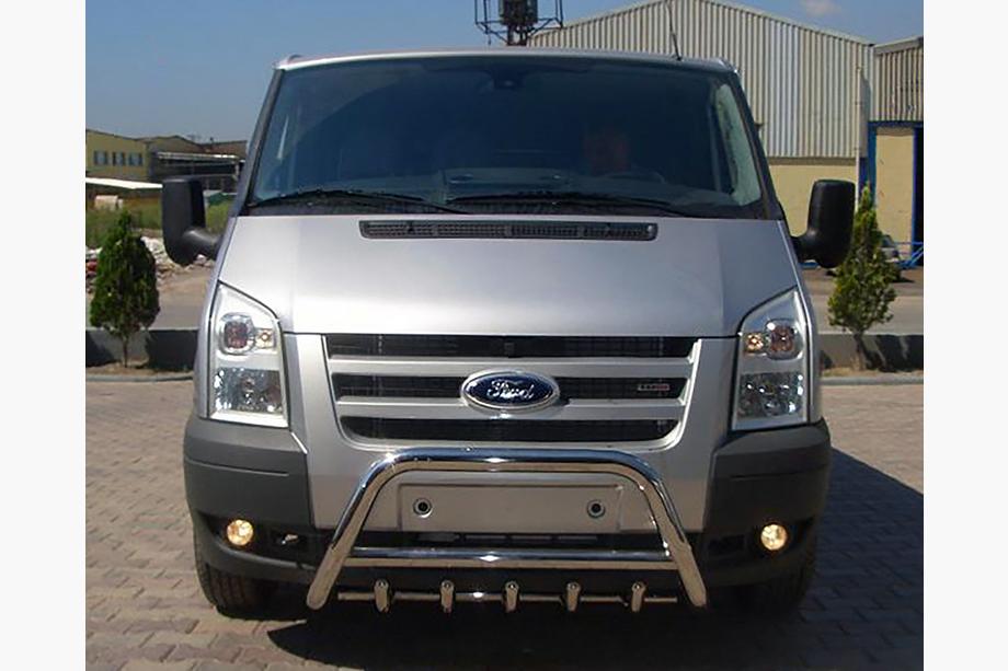 Ford Transit 2000–2014 Grill Guard WT003 (2006-2014, Stal Nierdzewna) Image