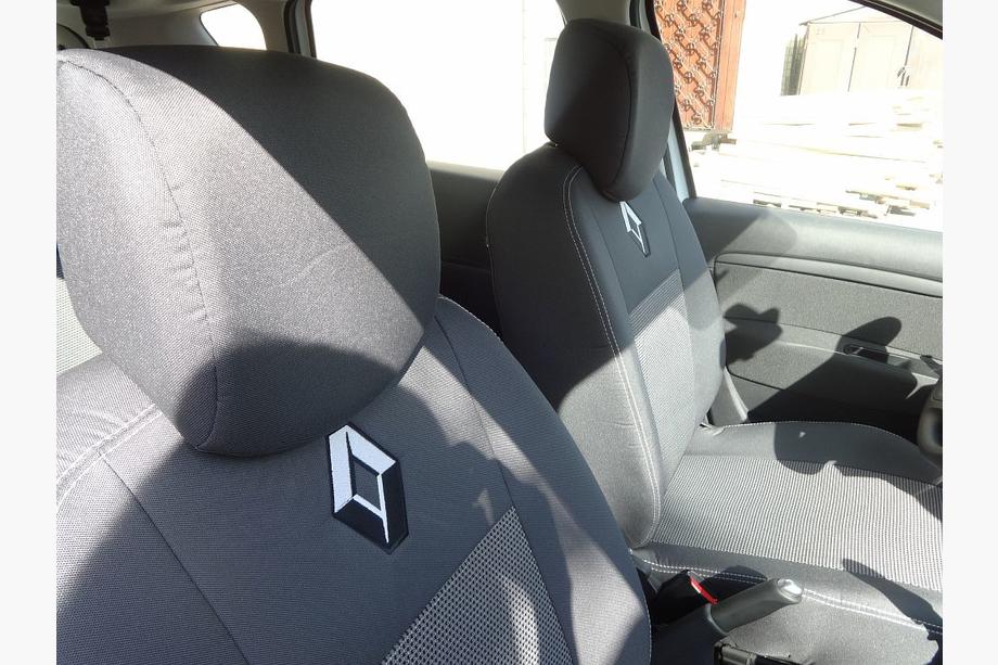 Renault Fluence 2009-2016 Pokrowce samochodowe (2009-2012, materiałowe, Classik) Dzielone Zdjęcia 7