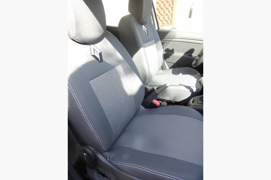 Renault Fluence 2009-2016 Pokrowce samochodowe (2009-2012, materiałowe, Classik) Dzielone Zdjęcia 8