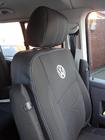 Volkswagen T5 Caravelle 2004-2010 Pokrowce Samochodowe (Skóra Ekologiczna i Tkanina, Premium) Kompletny zestaw wnętrza i przednie fotele (1+1) zdjęcia 14