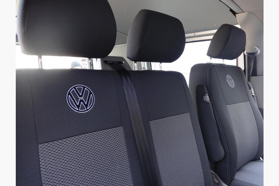Volkswagen T5 2010-2015 Pokrowce Samochodowe (Materiałowe, Classik) Komplet wnetrza → Przednie fotele (1+1) Zdjęcia 3