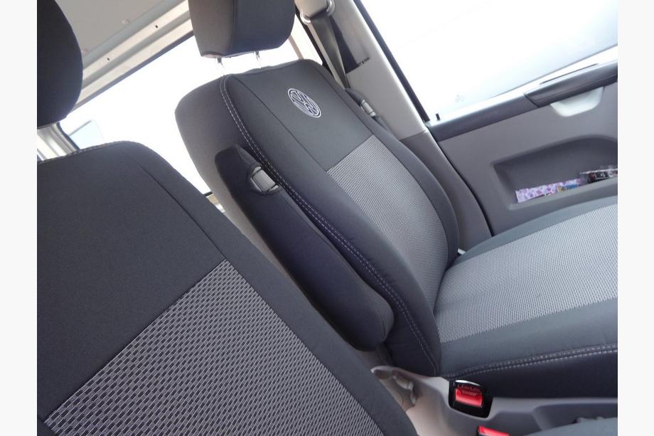 Volkswagen T5 2010-2015 Pokrowce Samochodowe (Materiałowe, Classik) Komplet wnetrza → Przednie fotele (1+1) Zdjęcia 5