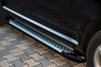 Volkswagen Touareg 2002–2010 Progi Boczne Allmond Grey (2 szt., Aluminium) zdjęcia 5