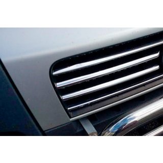 Chromowane Nakładki na Grill 2006-2014 (6 szt., Stal Nierdzewna) Fiat Ducato 2006-2025 zdjęcia 4