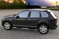 Volkswagen Touareg 2010-2018 Rury Boczne (2 szt, Stal Nierdzewna) zdjęcia 1