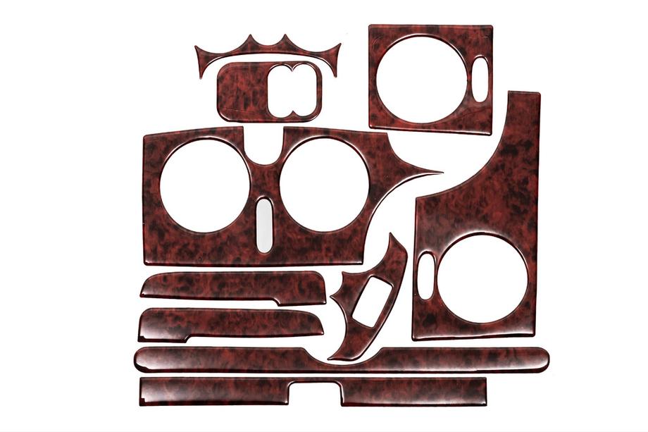 Renault Kangoo 1998-2008 Nakładki na deskę rozdzielczą (Meric) Aluminium Image