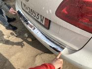 Volkswagen Touran 2010-2015 Nakładka na tylny zderzak Carmos Stal Nierdzewna zdjęcia 3