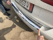 Volkswagen Touran 2010-2015 Nakładka na tylny zderzak Carmos Stal Nierdzewna zdjęcia 4