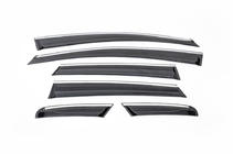 Opel Astra J 2009-2015 Deflektory szyb z listwą chromowaną HB (6 szt., Sunplex) zdjęcia 2