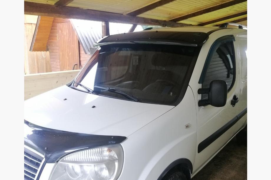 Fiat Doblo I 2001-2005 Daszek na przednia szybe (czarny polysk, 5mm) Zdjęcia 14