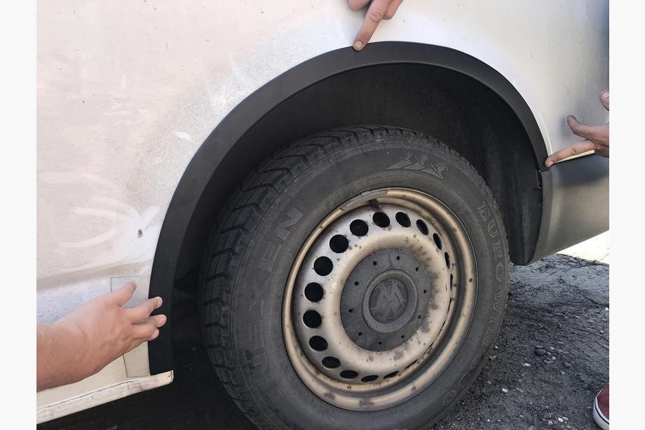 Volkswagen T5 2010-2015 Poszerzenia nadkoli (6 szt, ABS) Zdjęcia 4