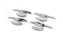 Mazda 6 2008-2012 Misy pod klamki chromowane z płatkami (4 szt, plastik) zdjęcia 3