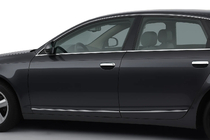 Audi A6 C6 2004-2011 Chromowane Nakładki na Klamek Drzwi (4 szt, Stal Nierdzewna) zdjęcia 1