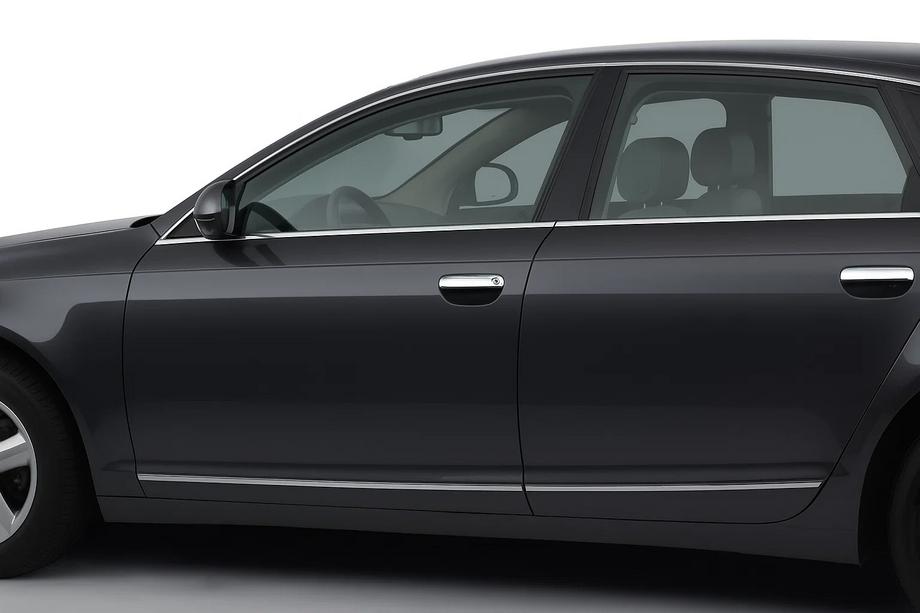 Audi A6 C6 2004-2011 Chromowane Nakładki na Klamek Drzwi (4 szt, Stal Nierdzewna) Image