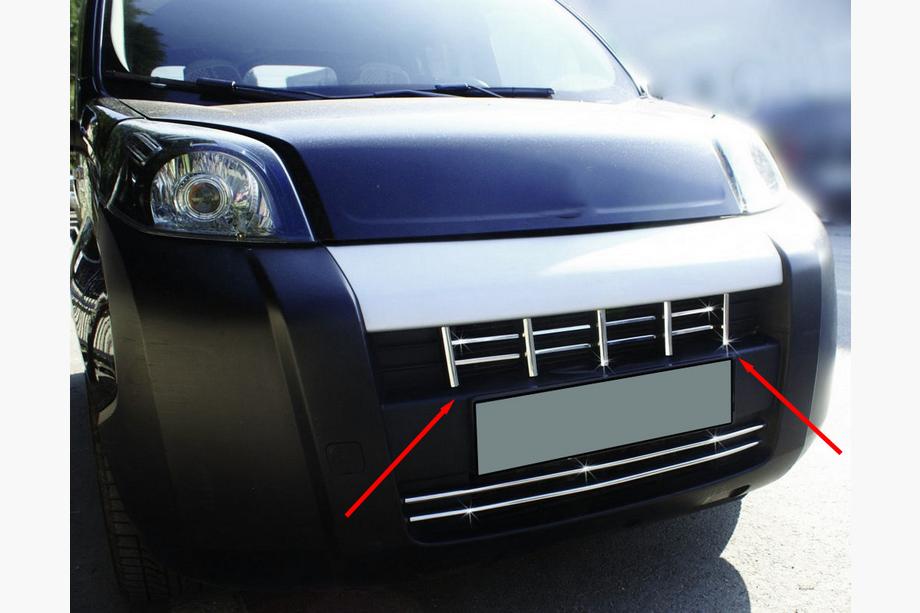 Peugeot Bipper 2008-2017 Nakładka na grill (13 szt., stal nierdzewna) Image