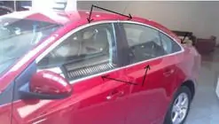 Chevrolet Cruze 2009–2015 Kompletne listwy ozdobne szyb (do wersji Sedan, stal nierdzewna) zdjęcia 2