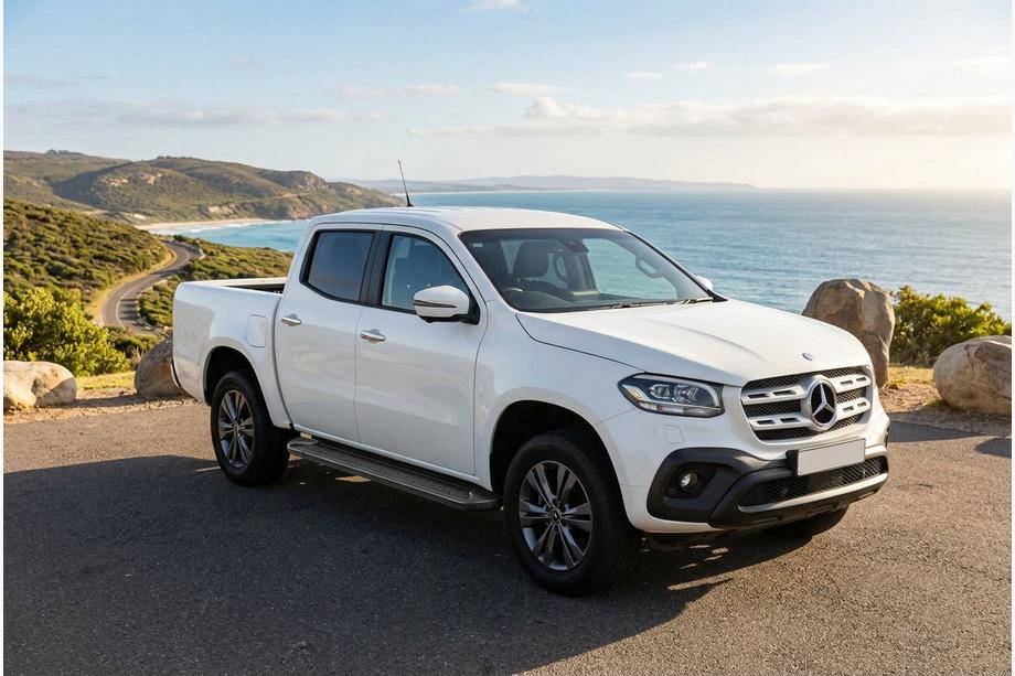 Mercedes X class 2017-2020 Progi Boczné Allmond Black (2 szt., Aluminium) Image