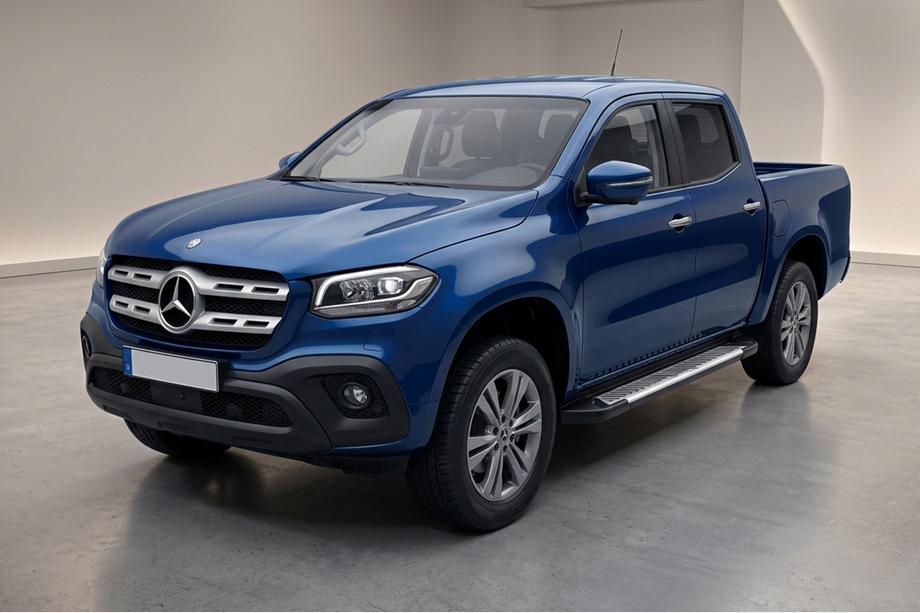Mercedes X class 2017-2020 Progi Boczne Line (2 szt., Aluminium) Image