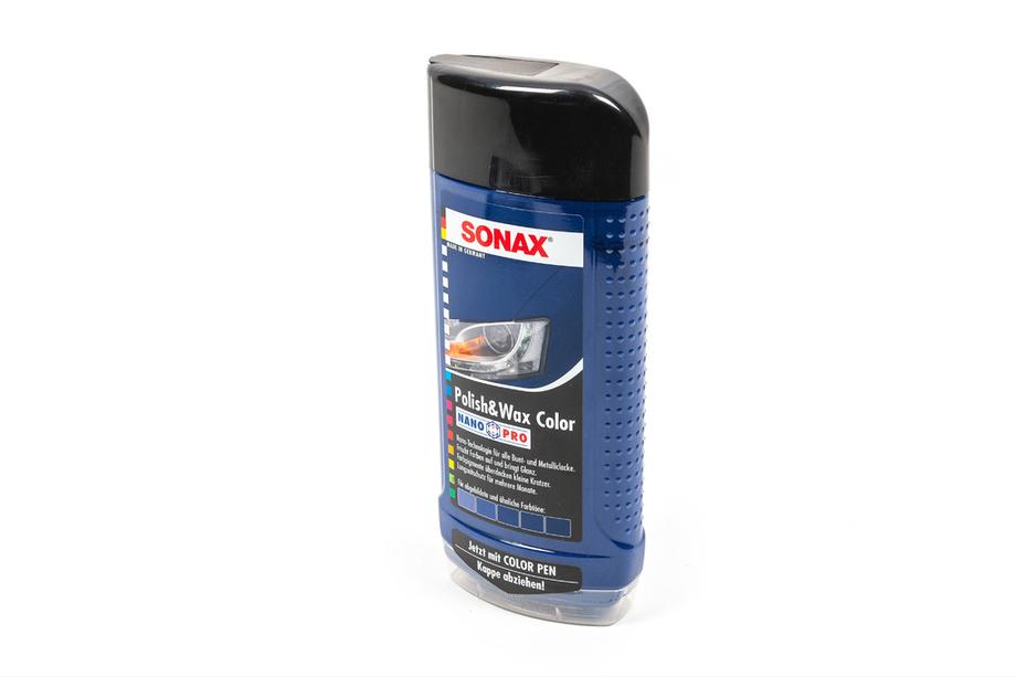 Sonax NanoPro Kolorowa Pasta Polerska Niebieska z Woskiem 500ml Image