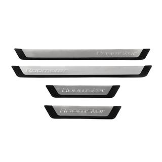 Nakładki progowe OmsaLine (4 szt, stal nierdzewna) Skoda Roomster 2006-2015 zdjęcia 2