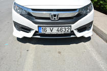 Honda Civic Sedan X 2016-2021 Narożniki zderzaka przedniego (do lakierowania) zdjęcia 2