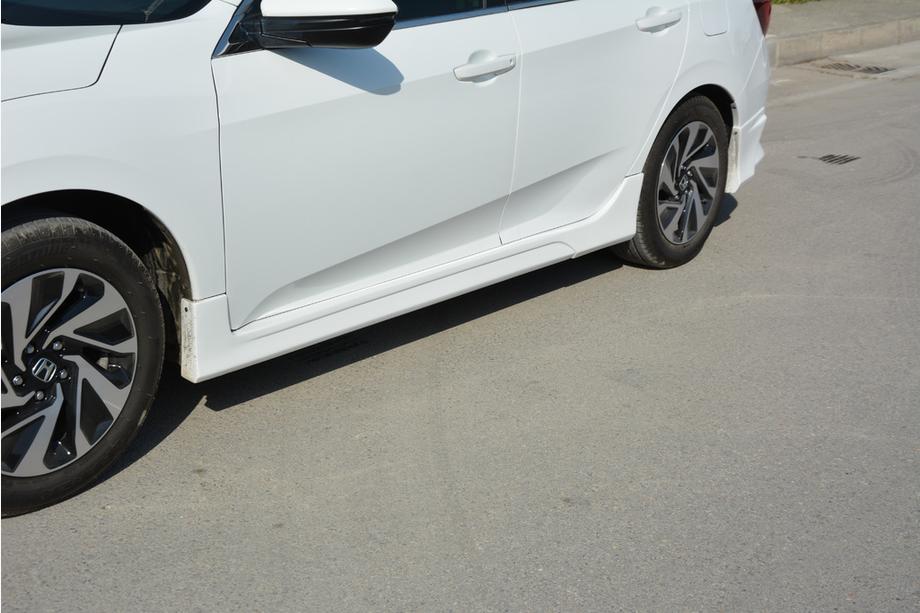 Honda Civic Sedan X 2016-2021 Progi boczne (zagruntowane do malowania) Zdjęcia 4