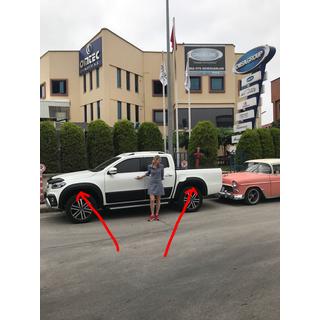 Poszerzenia nadkoli (do lakierowania) Mercedes X class 2017-2020 zdjęcia 4