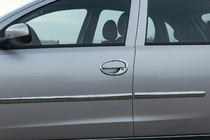 Opel Corsa C 2000-2006 Chromowane Nakładki na Klamek (4 szt., Stal Nierdzewna) zdjęcia 1