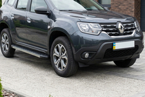 Renault Duster 2018-2024 Progi boczne DURU (2 szt, aluminium) zdjęcia 1