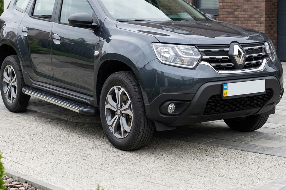 Dacia Duster 2018-2024 Progi boczne DURU (2 szt, aluminium) Image