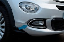 Fiat 500X 2014-2024 Nakładki na Światła Przeciwmgielne (Stal Nierdzewna) zdjęcia 1