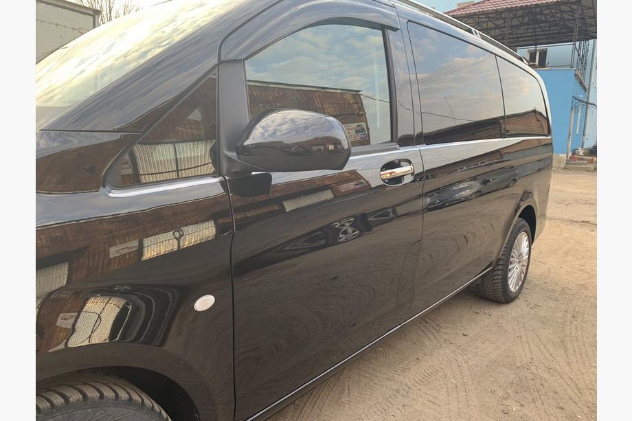 Mercedes Vito/V-class W447 2014- Dolne listwy okienne ze stali nierdzewnej na całej długości (8 szt.) OmsaLine, L3, 2 Drzwi Boczne Zdjęcia 4