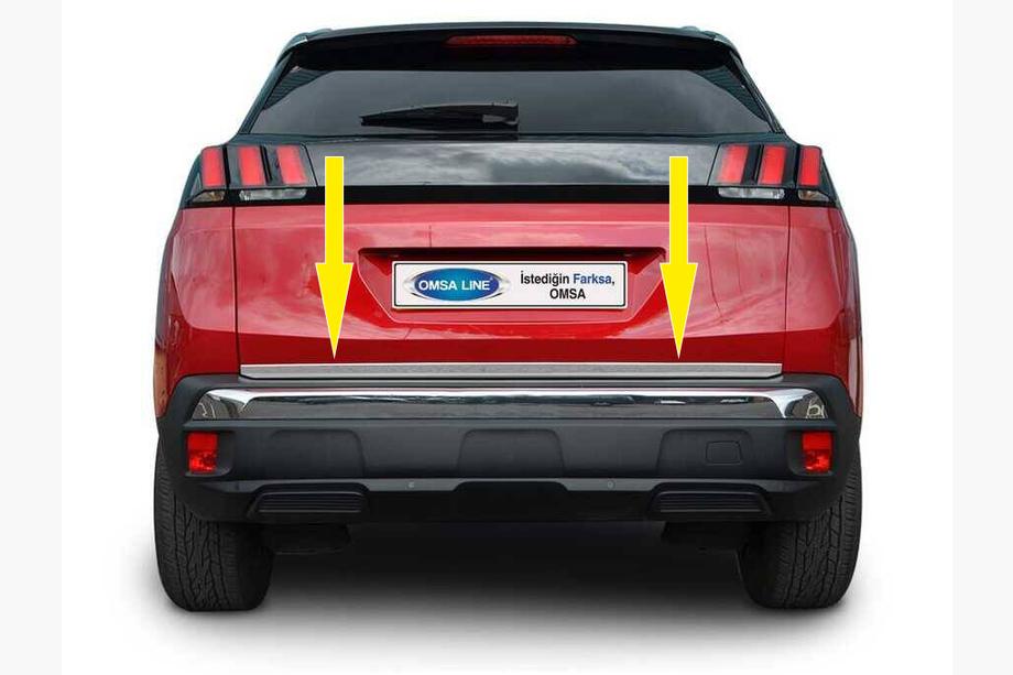 Peugeot 3008 2016-2023 Listwa bagażnika stal nierdzewna Carmos - Turecka Stal Nierdzewna Image